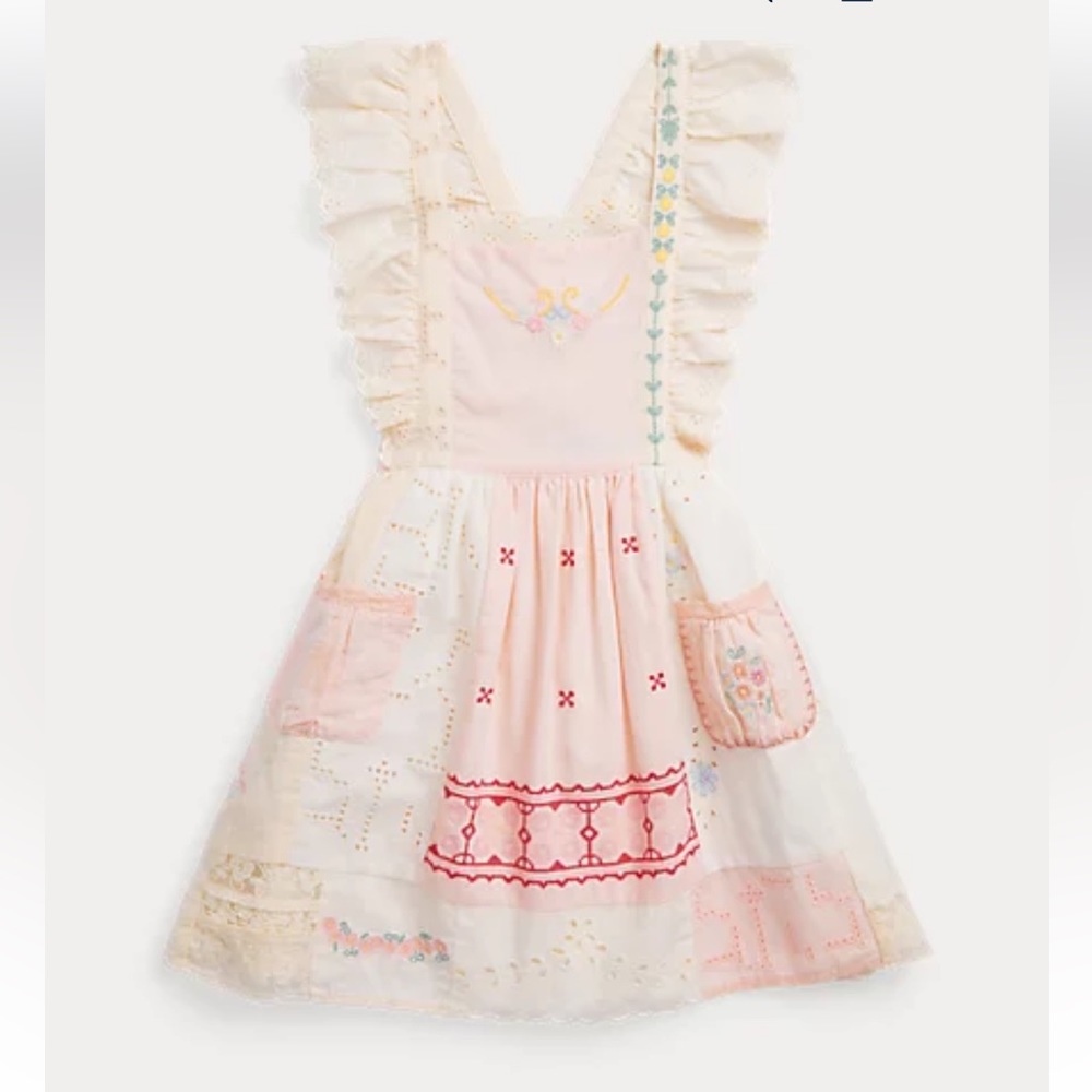NWT Polo by Ralph Lauren Patchwork Girls Dress 3T
